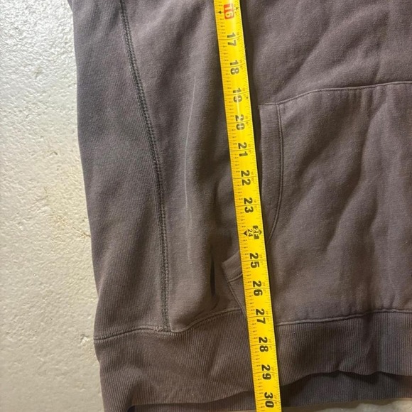 RARE Mens Tall American Eagle Boxy Hoodie WASHED GRAY Faded Distressed XXLT - Picture 5 of 8